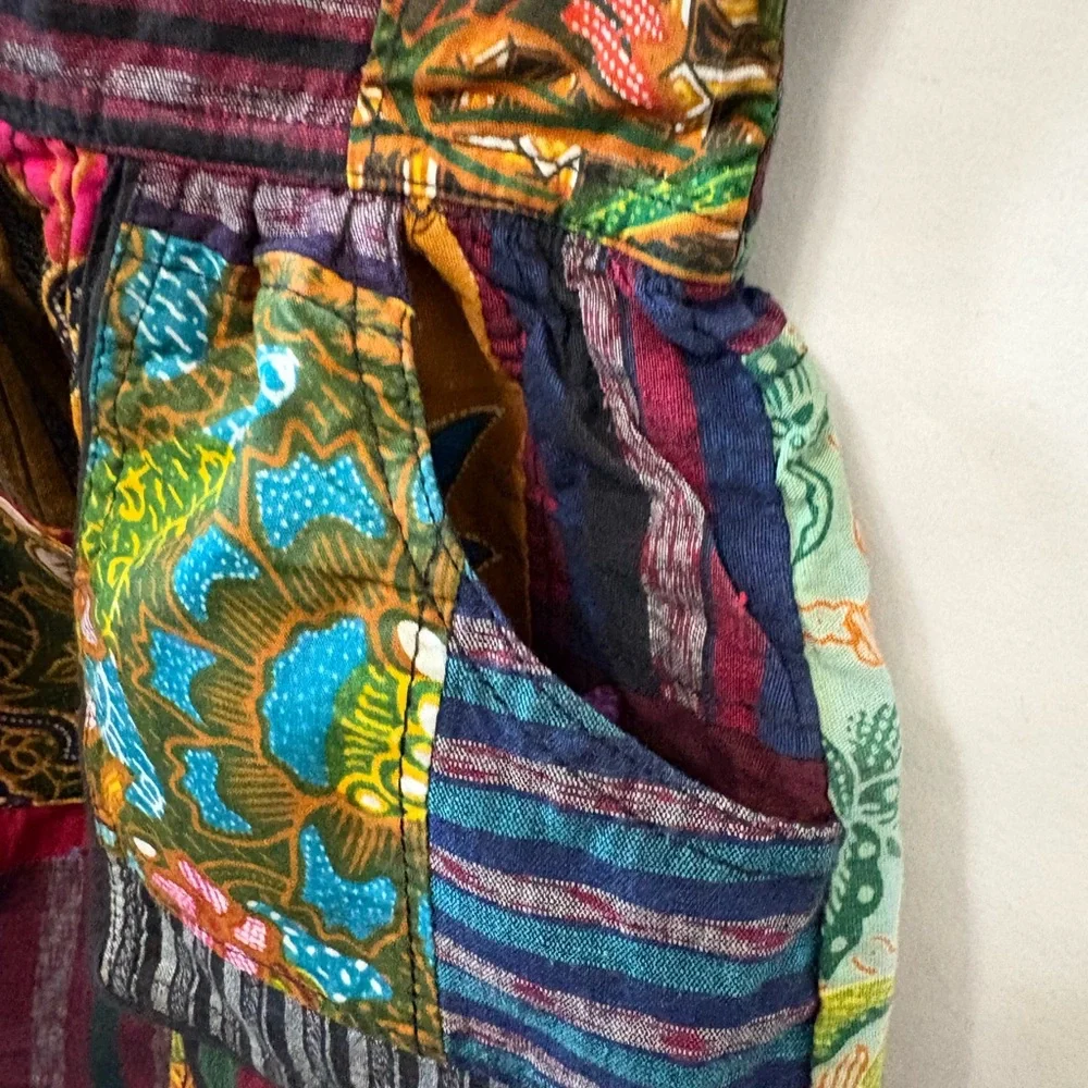 Vintage Colorful Patchwork girl Dress